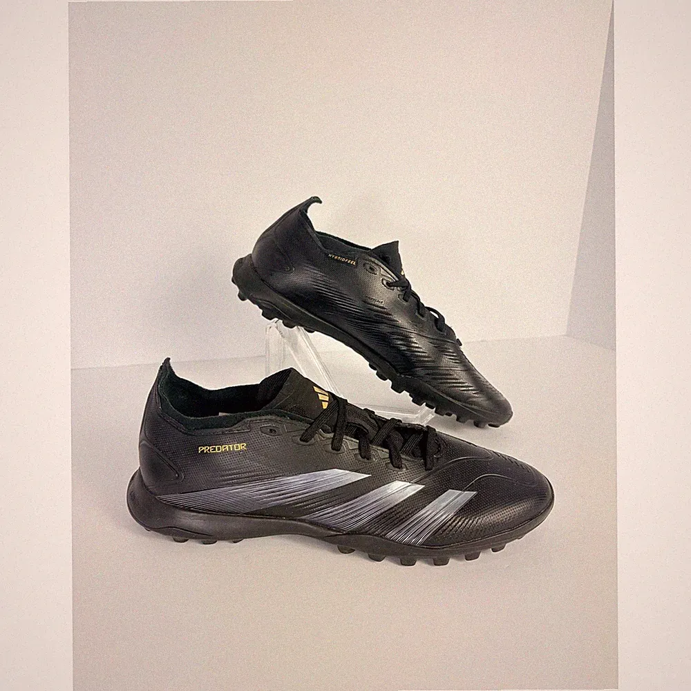Adidas Predator League Turf Soccer Black Shoes Cleats Men Size 8 Lightweight