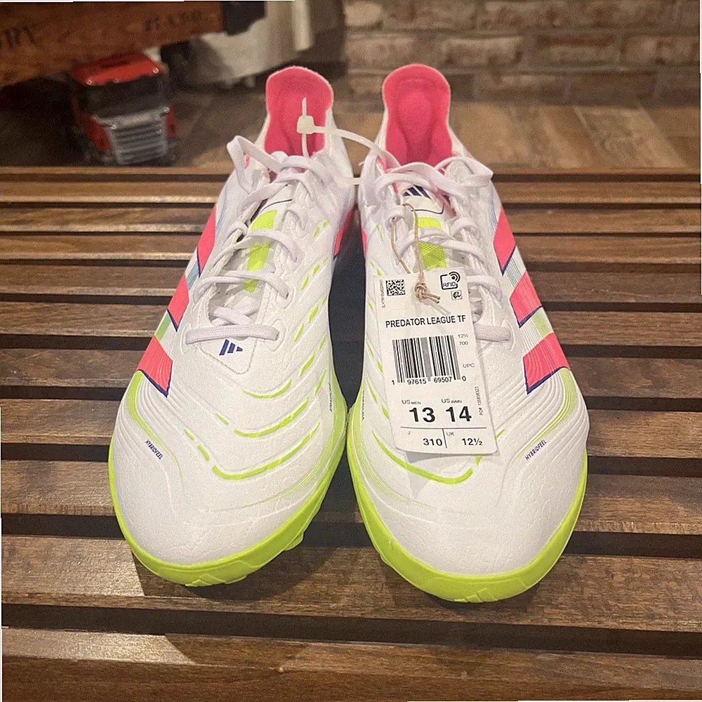 Adidas Predator League Turf Soccer Mens White Soccer Cleats Size M13/W14