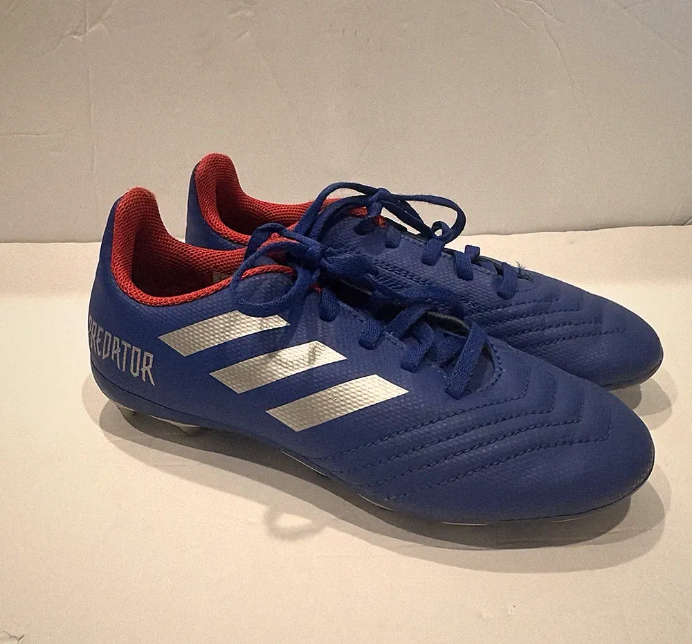 Adidas Predator Little Boys Soccer Cleats Blue And Red Size 1