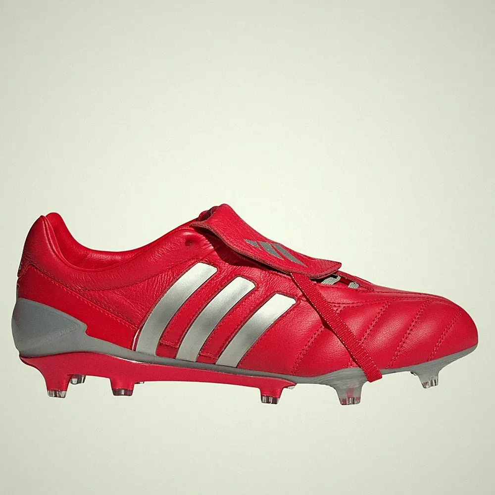 adidas Predator Mania Firm Ground Soccer Cleats Mens Red Sneakers Athletic Shoes