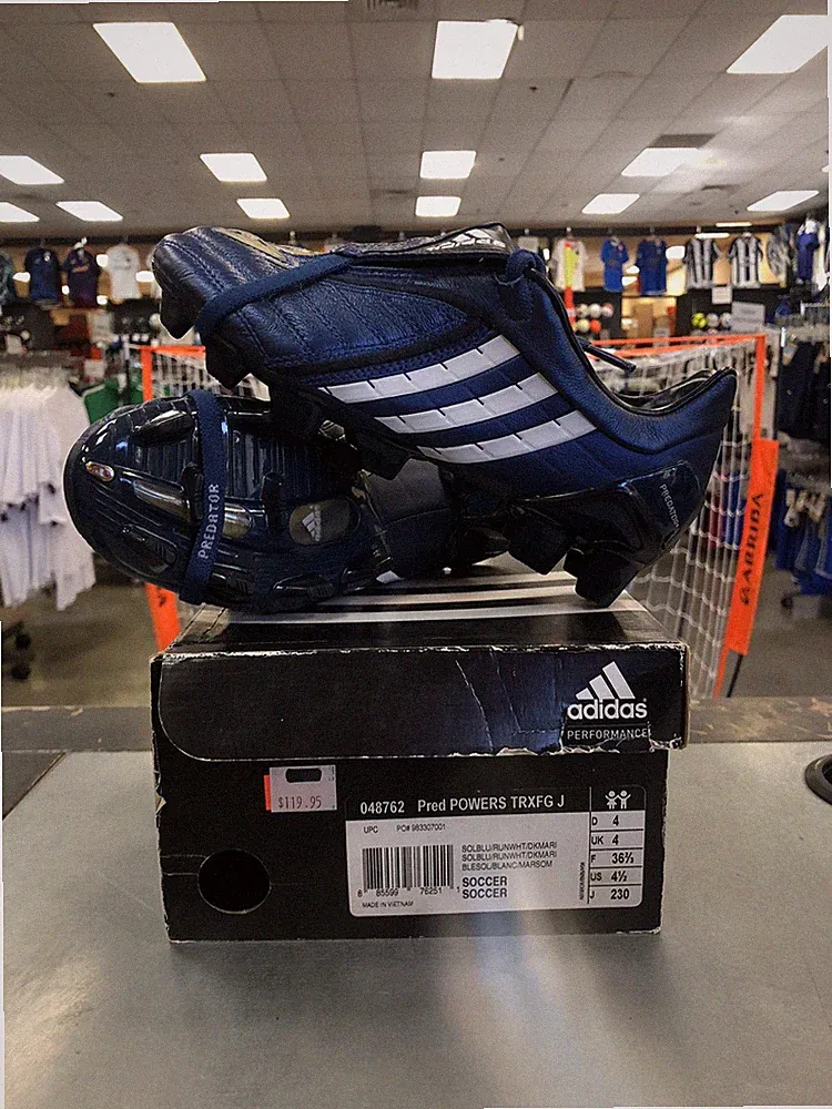 Adidas Predator Powers TRX FG J Size US 4.5Y Blue 048762