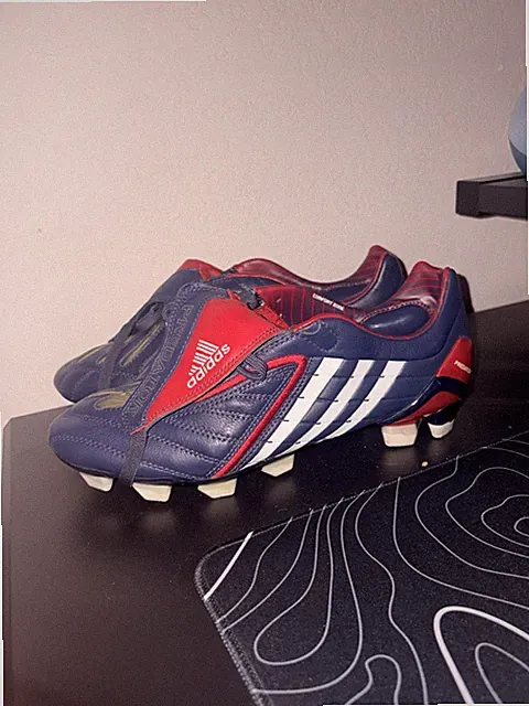adidas Predator Powerswerve FG navy red size 9 brand new