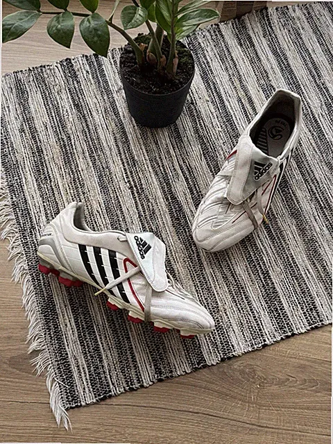 Adidas Predator Powerswerve TRX FG White Professional Football Cleats US 9-1/2