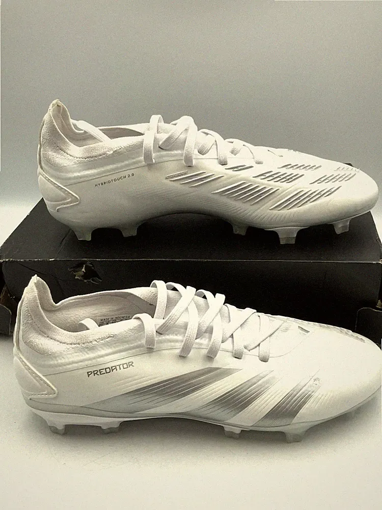 Adidas Predator Pro FG IG7778 Men's US 5.5 White Firm Ground Soccer Cleats Shoes