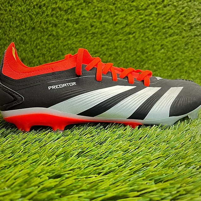 Adidas Predator Pro FG Mens Size 6.5 Black White Red Running Soccer Cleats