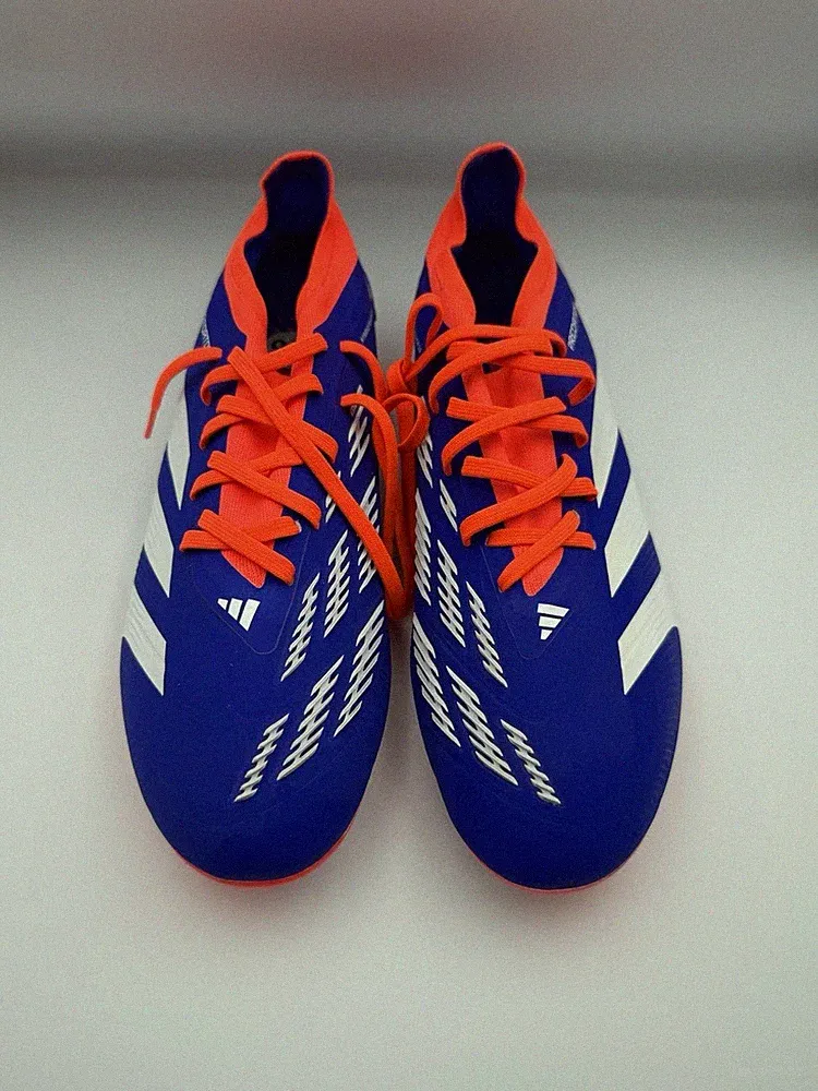 Adidas Predator Pro FG Soccer Cleats Blue/White/Red IF6330 Men's Size 10