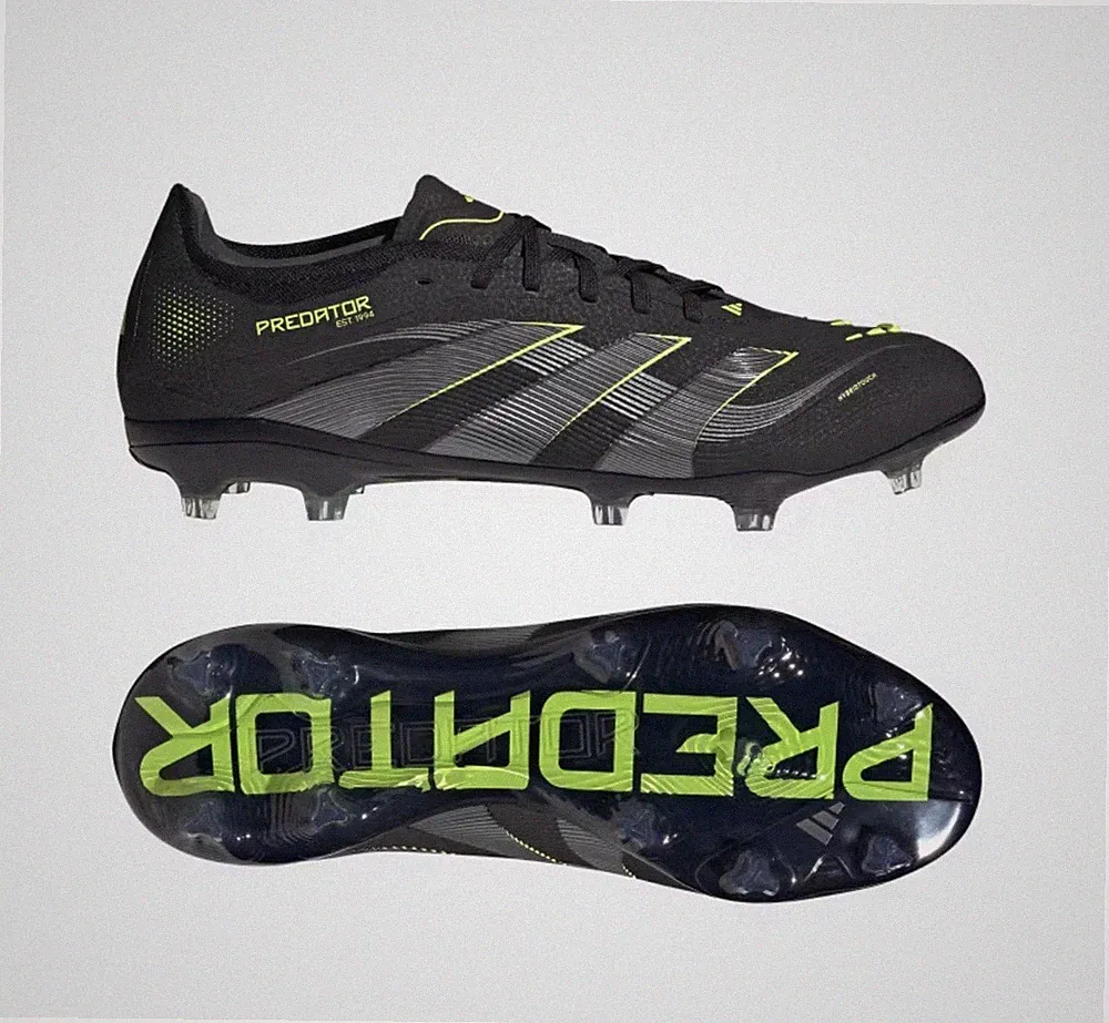 Adidas Predator Pro Firm Ground FG Soccer Cleats Black Lemon JI1197 Men’s Size 9