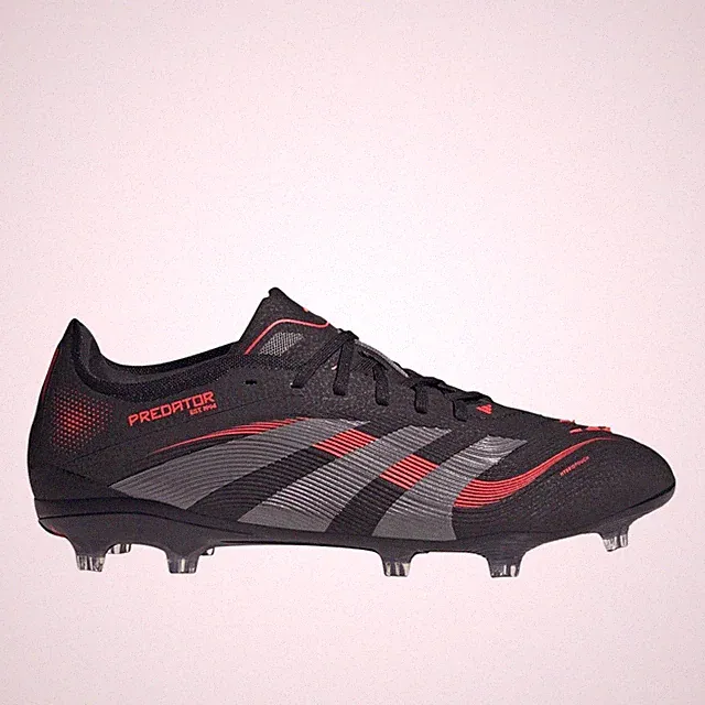adidas Predator Pro Firm Ground Soccer Cleats Mens Black, Grey Sneakers Athletic