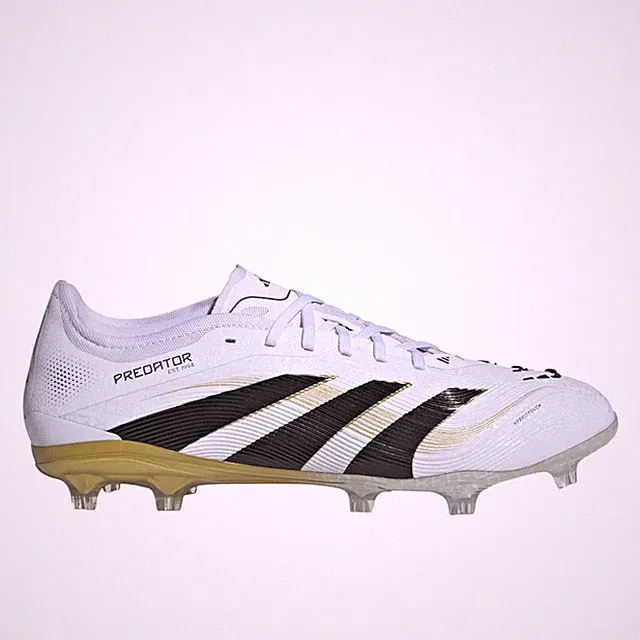 adidas Predator Pro Firm Ground Soccer Cleats Mens White Sneakers Athletic Shoes