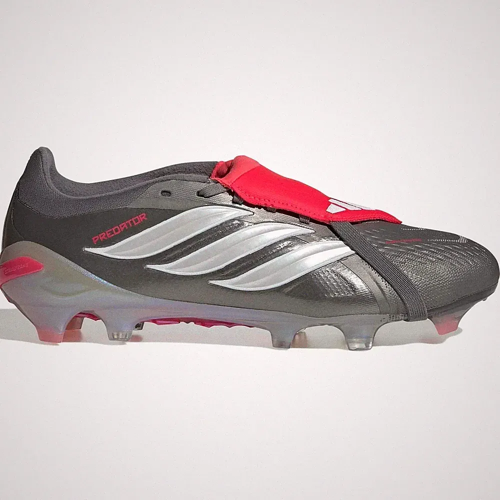 adidas Predator Pro Fold-Over Tongue Firm Ground Soccer Cleats - Finishers Steel