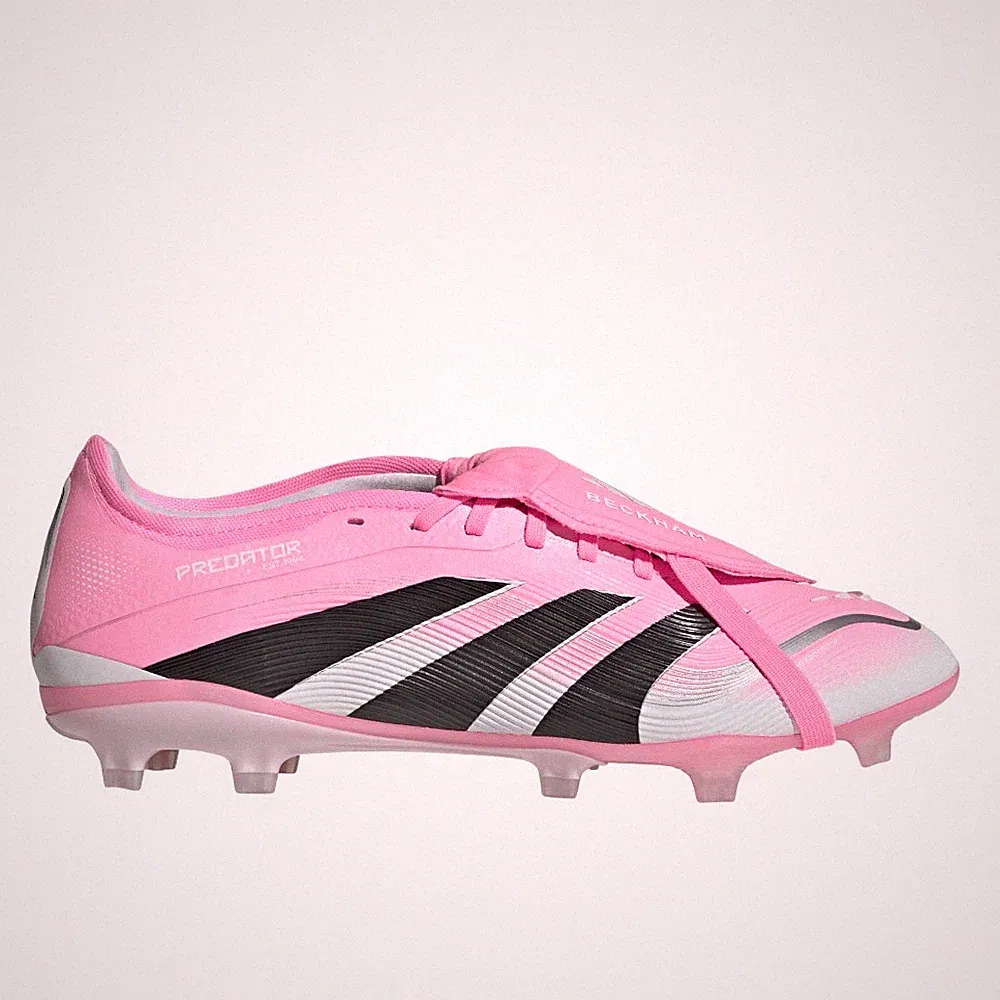 adidas Predator Pro FoldOver Tongue Firm Ground Soccer Cleats Mens Pink Sneakers