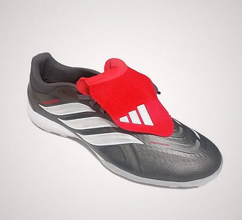 Adidas Predator Pro FT TF Mens 9.5 Soccer Cleats Artificial Turf Iron Metallic