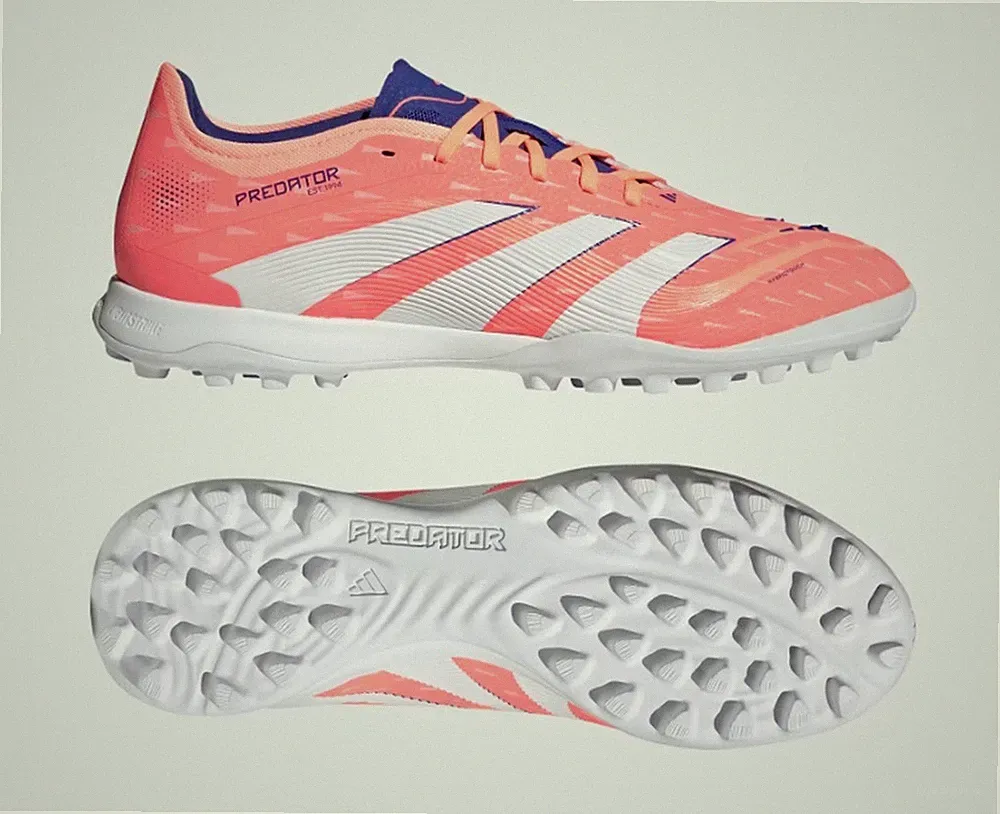 Adidas Predator PRO TF Turf Soccer Cleats Shoes Coral JI1185 Mens Size 11.5