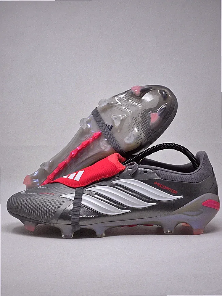 Adidas Predator Pro Tongue FG Football Soccer Cleats Grey Men’s Size 7 JR3324