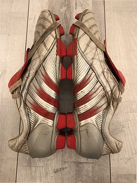 Adidas Predator Pulse FG Silver Leather Football Soccer Cleats US11