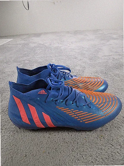 Adidas Predator Shoes Mens Size 11.5 Blue Firm Ground Soccer Cleats GW9964