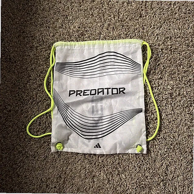Adidas Predator Soccer Cleat Bag - White/Lime/Black (One Size Fits All)