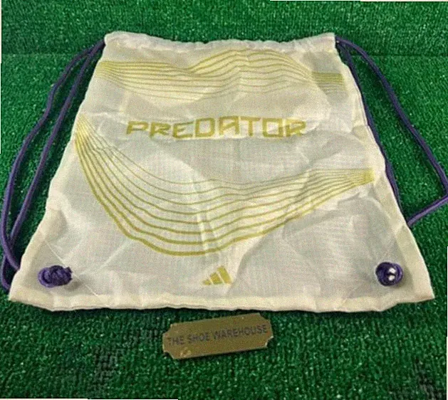 Adidas Predator Soccer Cleat Drawstring Storage Gym Bag 15.5"x12.5" NEW