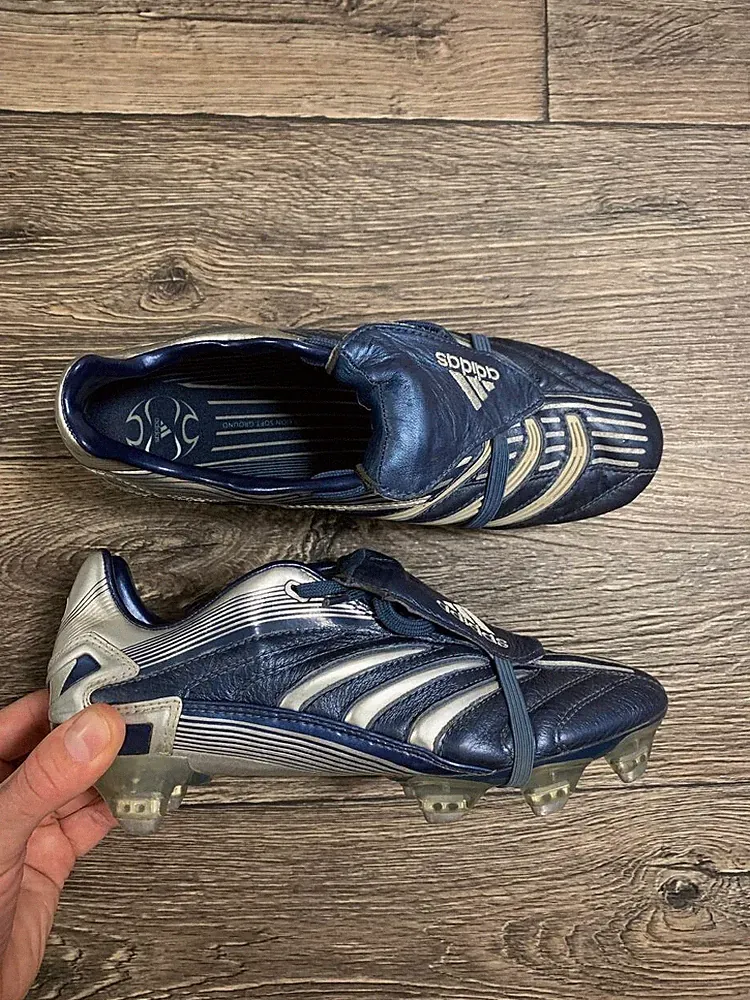 adidas predator soccer Cleats vintage leather 2007 us 6,5 uk 6 eu 39 1/3