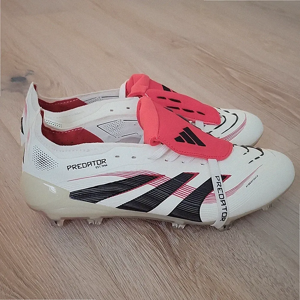 ADIDAS Predator Soccer Cleats White Red Youth Soccer Cleats White Red