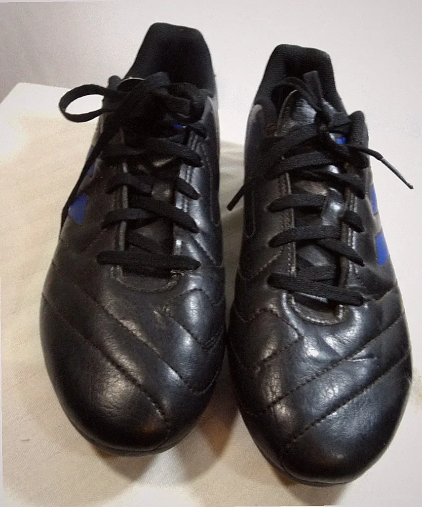 Adidas Predator Soccer Cleats Youth Size 7.5 Boys Black Blue PBB 698007