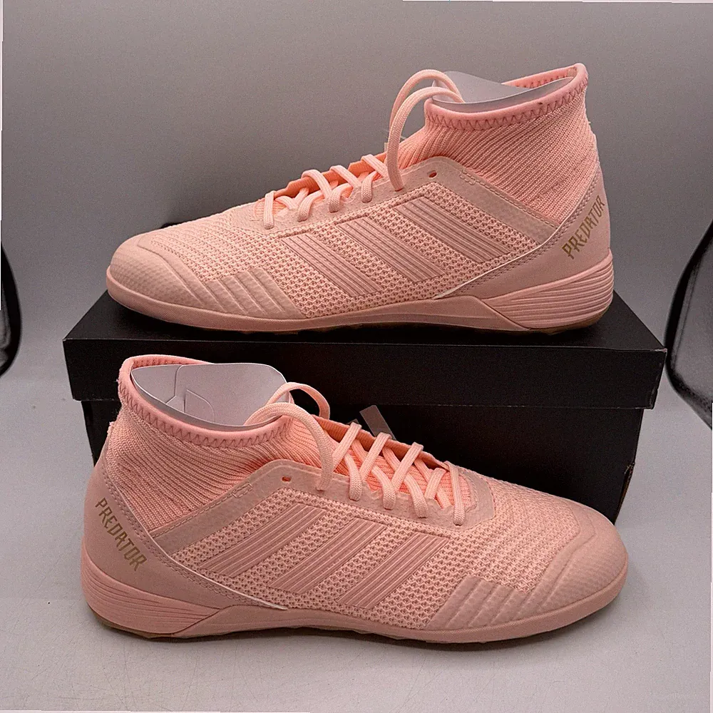 Adidas Predator Tango 18.3 Indoor Soccer Cleats Mens 9.5 Pink/Brown Shoes DB2127