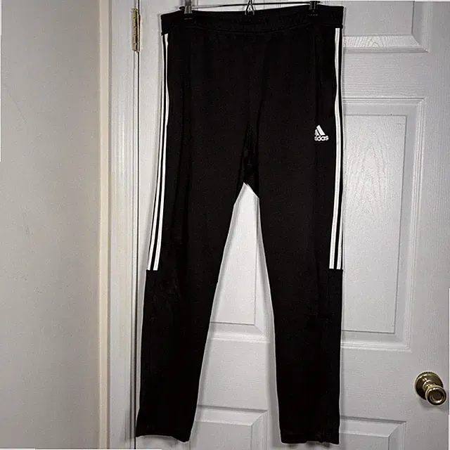 Adidas Primegreen Men’s XL Black Track Pants 3 Stripe Soccer Training Athletic