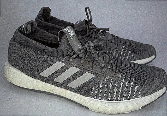 Adidas Pulseboost Hd Grey Three Knit Running Men's Size 12 Shoes FU7338