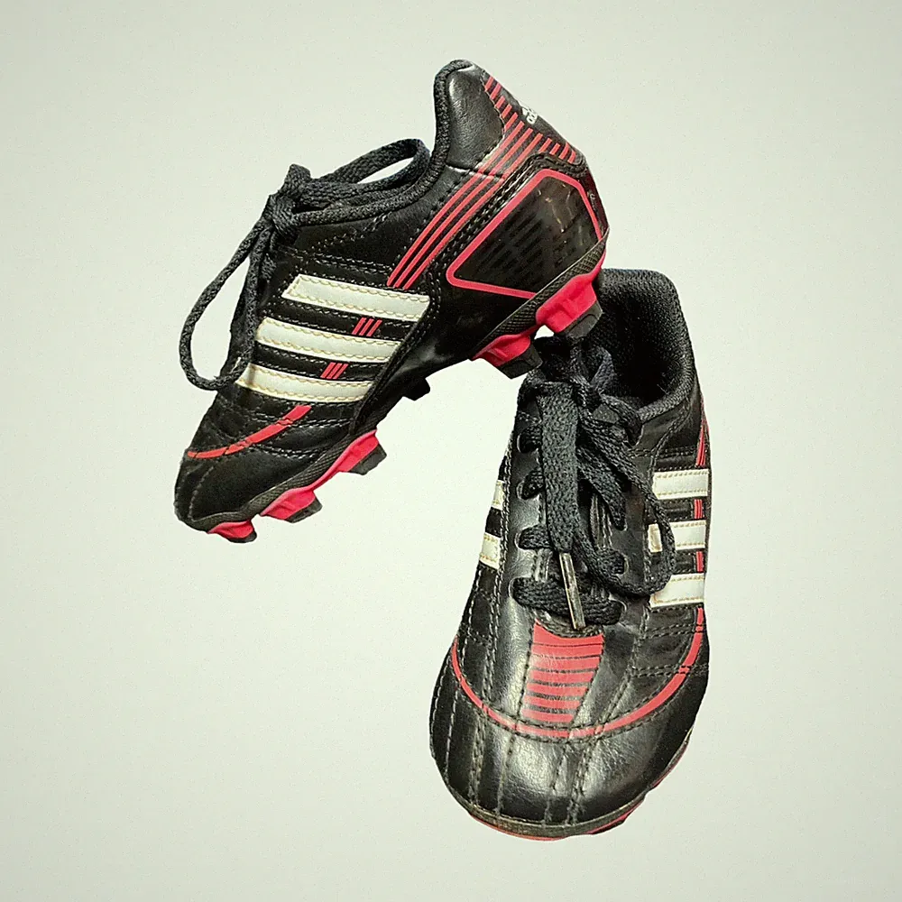 Adidas Puntero Toddler Girls Soccer Cleats Size 10K Black Pink G14050