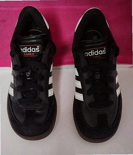 Adidas Samba Classic 036516 Black Soccer Shoes Sneakers Little Kids Size 13K