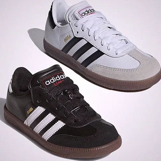 Adidas Samba Kids Unisex Boys Girls Indoor Soccer Shoes White Black All Sizes
