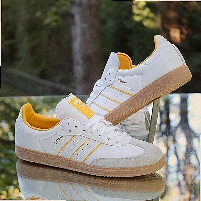 Adidas Samba OG White Crew Yellow Men’s Size 13 Custom ID1479