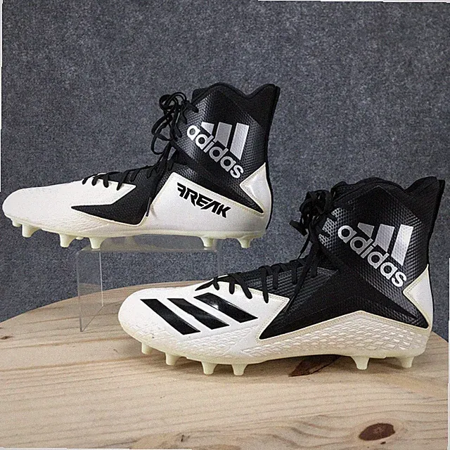 Adidas Shoes Mens 18 Freak High Cleats Black White Lace Up Round Toe DB08612E