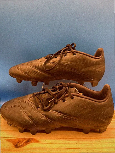 Adidas Shoes Mens 7.5 Predator TRX FG Sneakers Black Cleats Round Toe AIG7759
