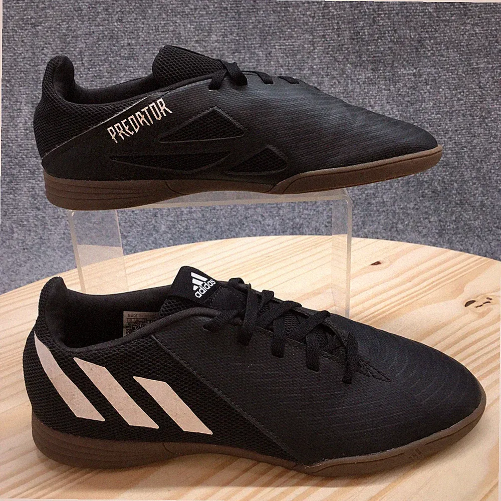 Adidas Shoes Youth 6 Predator EDGE.4 Soccer Cleats Black Lace Up Low Top GZ2900
