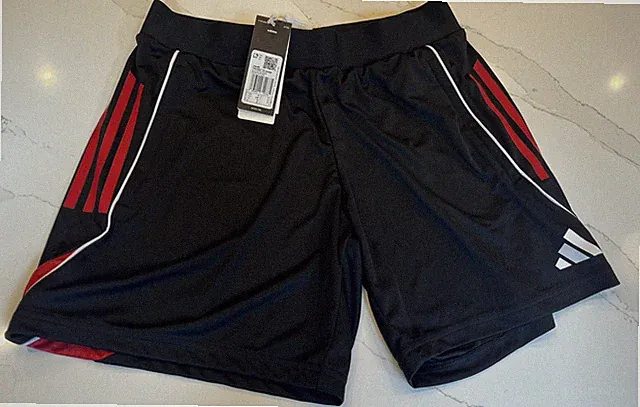 Adidas Shorts Women's Medium Black Red Tiro 25 Competition Soccer NEW