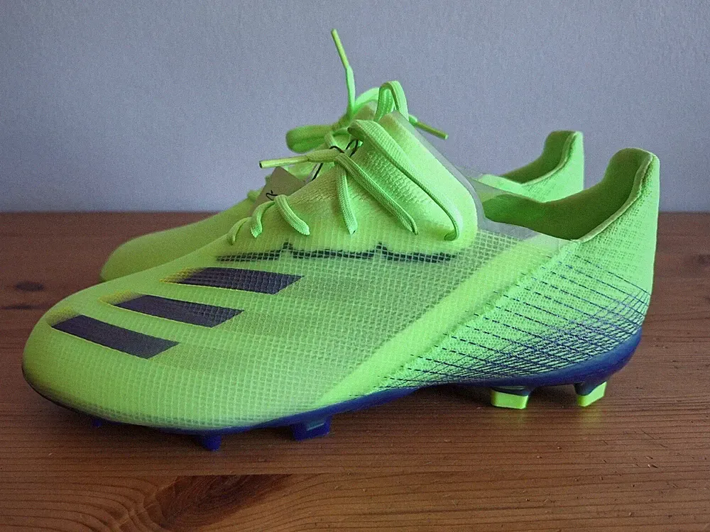 adidas Size 5.5 Junior X GHOSTED.1 FIRM GROUND Soccer Cleats Signal Green EG8180