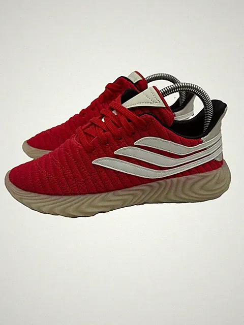 Adidas Sobakov Red Running Shoes Sneakers Youth Size 5