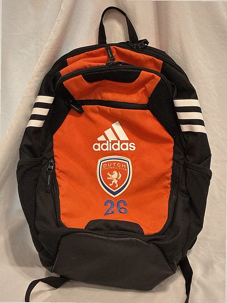 Adidas Soccer Backpack Black Orange Dutch Football Club #26