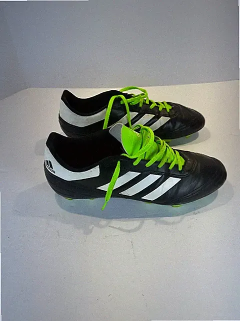 Adidas Soccer Cleats - Black White Green - Mens Size 10.5- SGC 753002 NICE PAIR