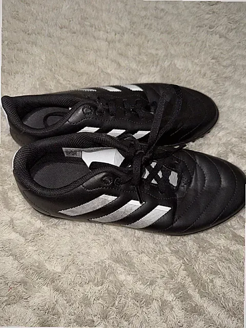 Adidas Soccer Cleats Black with White Stripes
