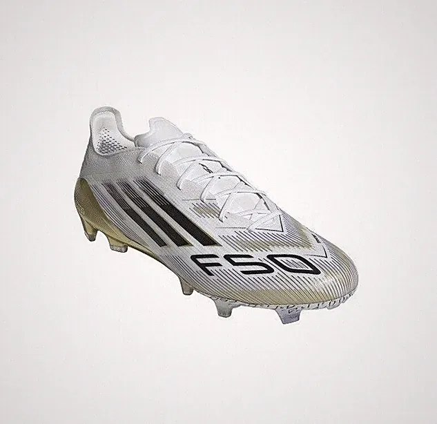Adidas Soccer Cleats F50 Elite FG White Gold JH7617 Men's US6H-11 w/Box New