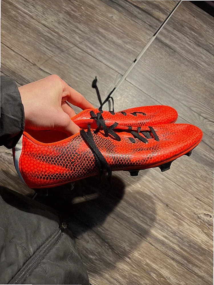 Adidas Soccer Cleats Men 9.5 Red F50 Adizero FG B34862 Lightweight Speed