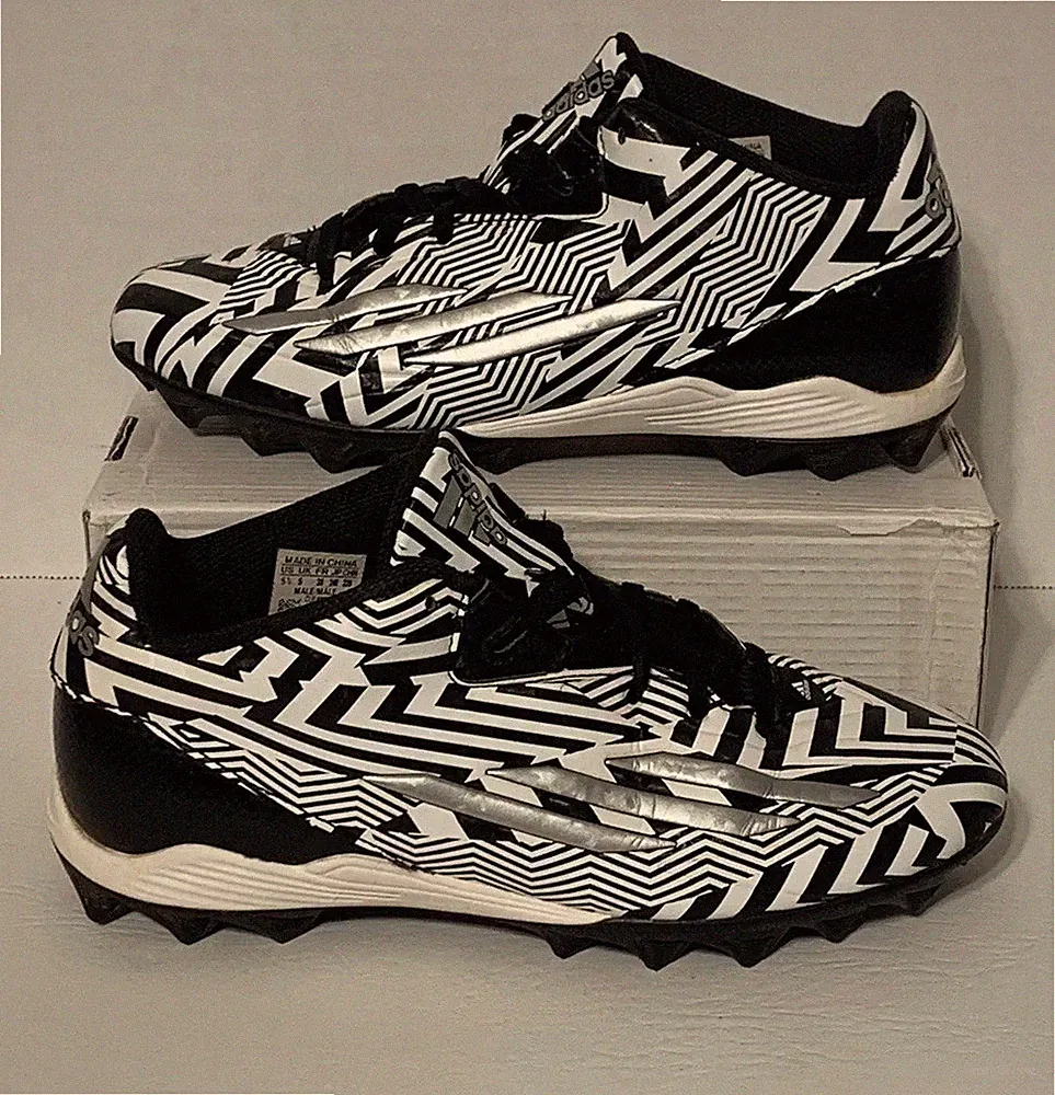 Adidas Soccer Cleats Mens Size 5.5 Filthy Speed Mid Fly Black White