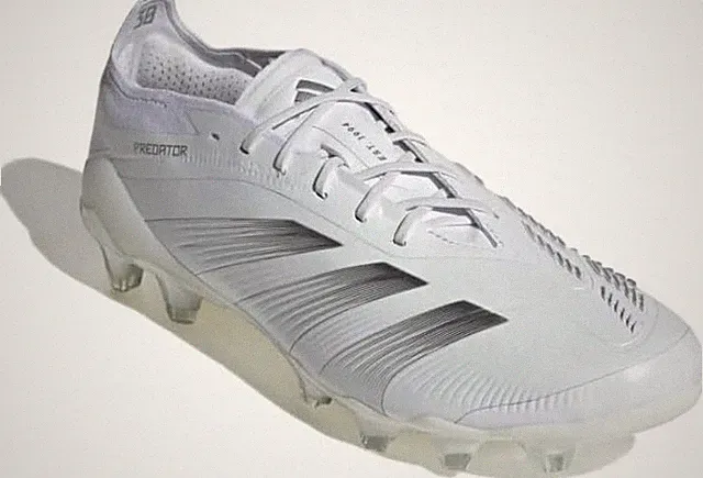 adidas Soccer Cleats PREDATOR ELITE HG/AG Footwear IG5423 White/Silver Metallic
