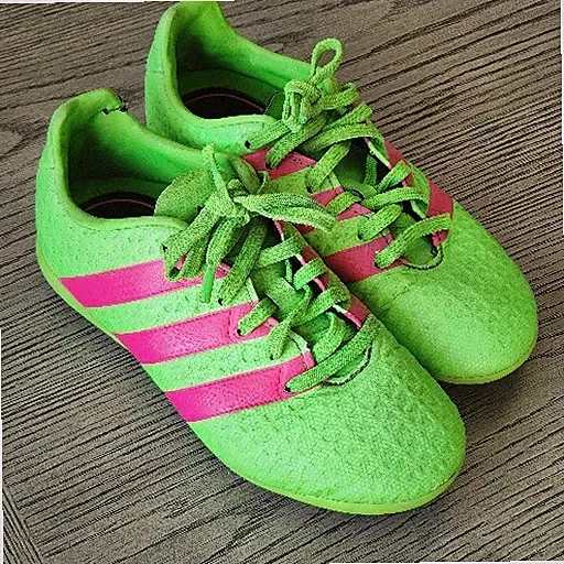 ADIDAS Soccer Cleats SGC 753002 Indoor Green Pink Kids Size 12.5K