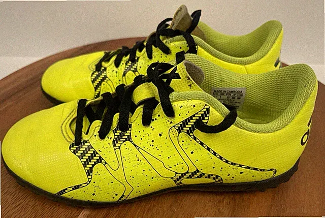 ADIDAS Soccer Cleats SGC 753002 Indoor Yellow Kids Size US 1.5