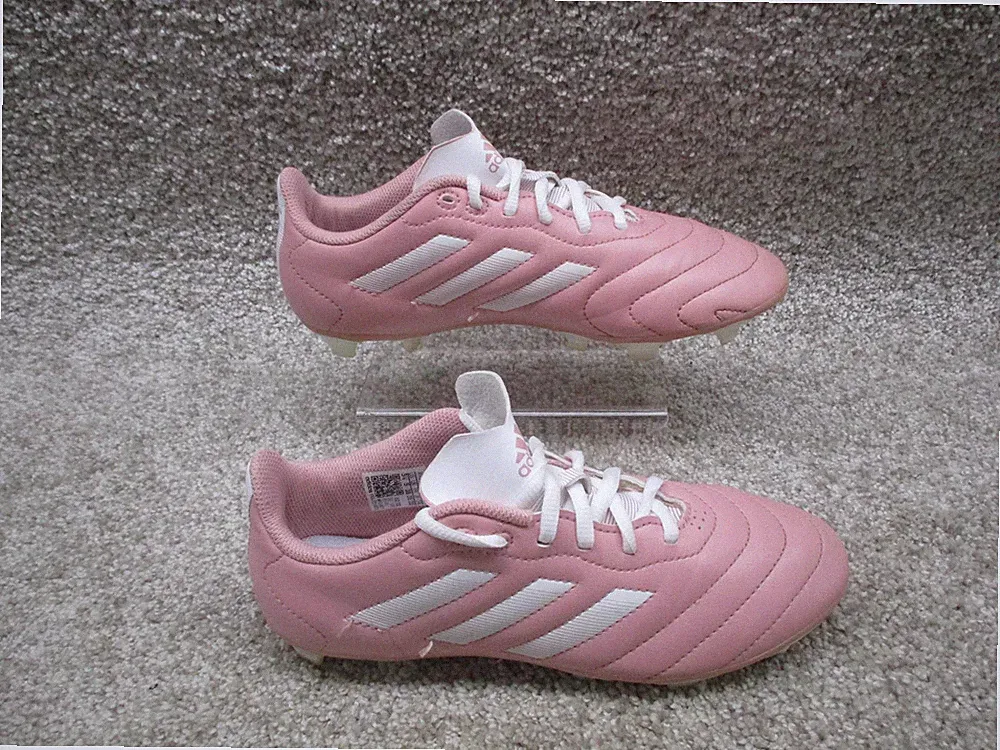 Adidas Soccer Cleats Shoes Mens Size 5.5 Pink White FG Firm Ground Lace Up