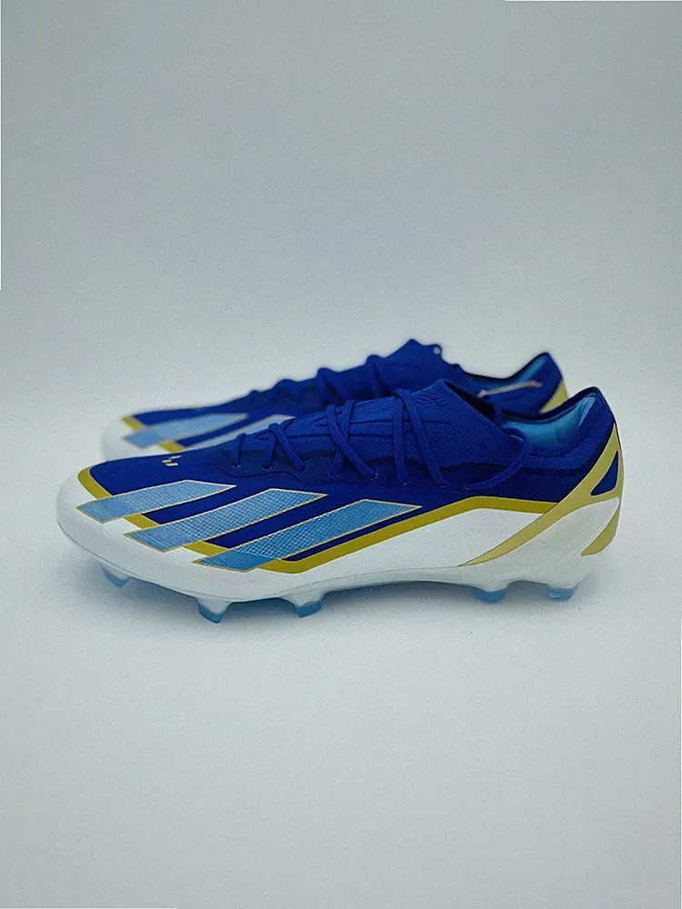 adidas Soccer Cleats X CRAZYFAST MESSI ELITE FG Lucid Blue/Blue Burst ID0710 NEW