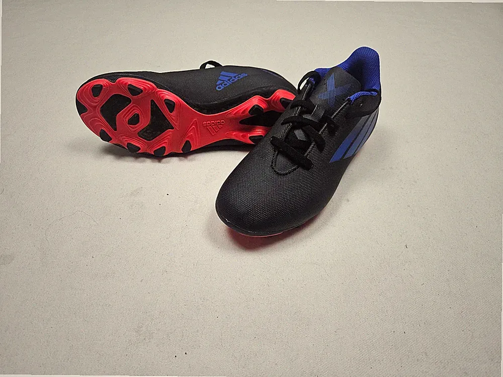 Adidas Soccer Cleats Youth 4.5 Speed Flow 4 Black Football Futbol Black Junior